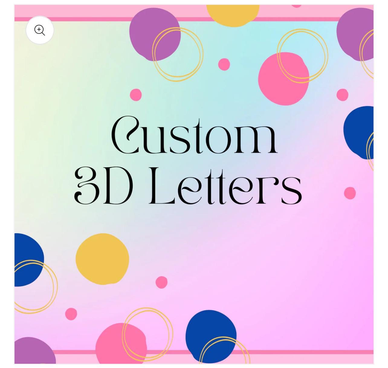 Custom 3d Letters - Custom Theme Party Letters