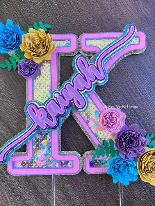 Floral Birthday Caketopper